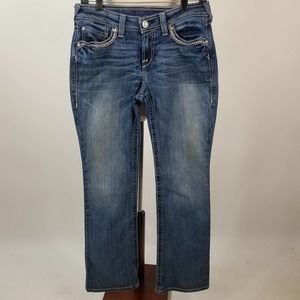Ariat Turquois Jeans Flap Bling Pockets Vintage Very Good Size 29 R11